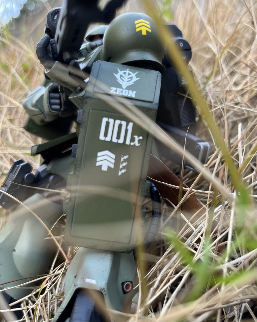 MSの巨大さを表現したかったのですが……難しいですね。カメラの技術も必要とは、ガンプラの奥は深い……