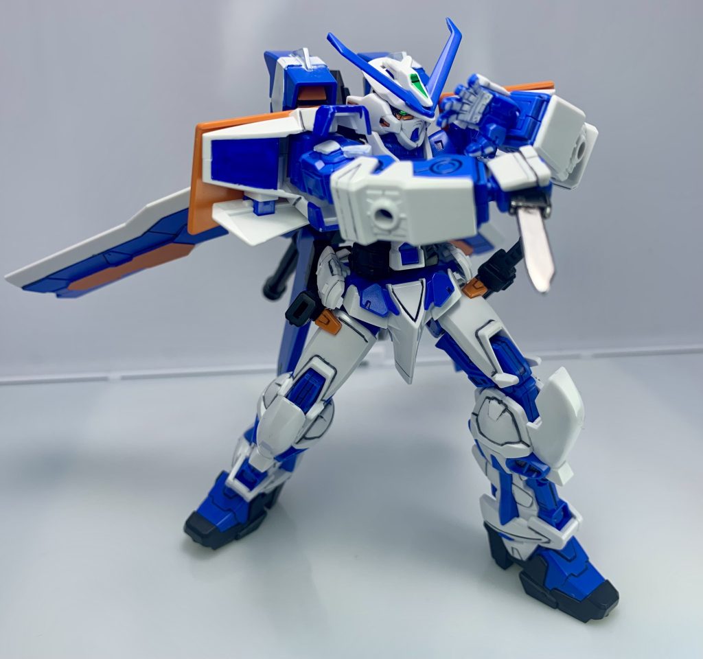 EXVSシリーズの勝利ポーズで決め！ということでアストレイブルーフレーム、セカンドLでした。最後までご覧いただきありがとうございました！