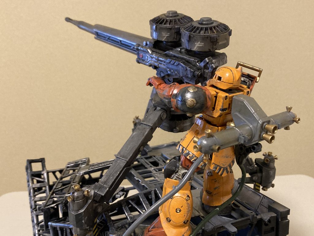 背面の動力ケーブルは、100均の自在ケーブルを塗装、ネオジム磁石で取り外し可能です。