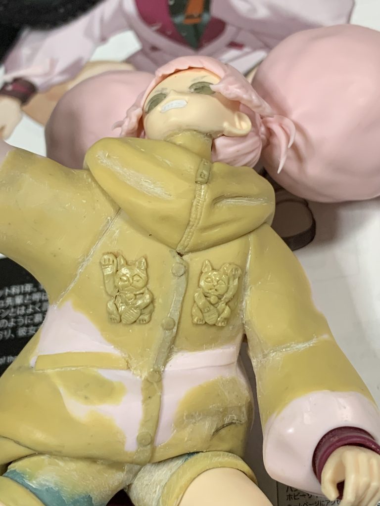 最も苦戦した左右の招き猫。