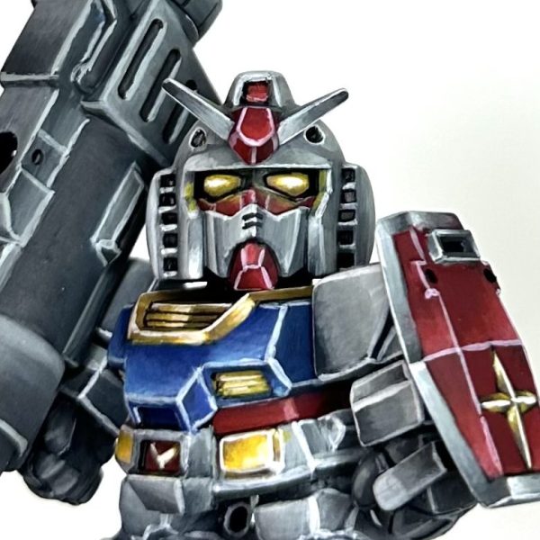 BB戦士 ガンダマン 筆塗りイラスト風塗装