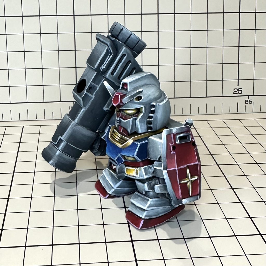 明暗を強めにしてツインアイは発光表現しています✨