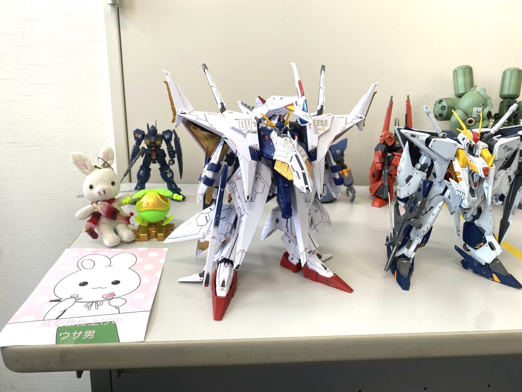 2/18に行われました深谷モデラーズサミットでの展示風景です。本当の主役はペーネロペーではなく、横にいるハロとブタウサギ・・・(笑)。