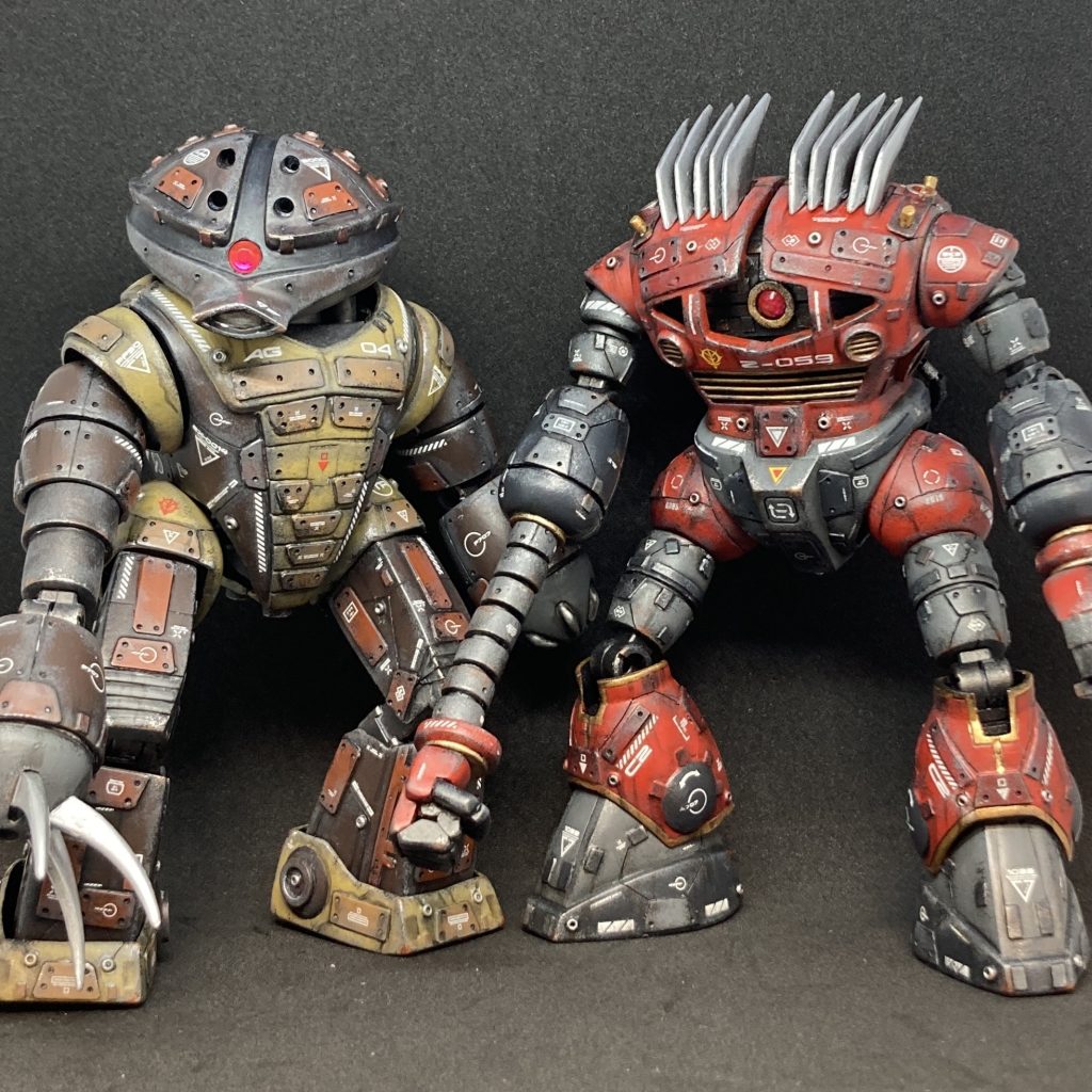 以前作ったゾゴックと共に。