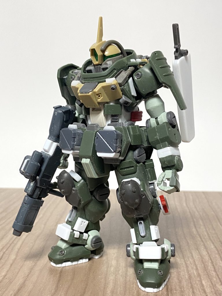 盛り2段階目。ミキシング、プラ板にて各部に装甲追加