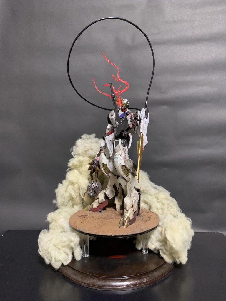 制作当時の画像です。この状態で棚に置いていたのでどんどん汚れていきます(笑)