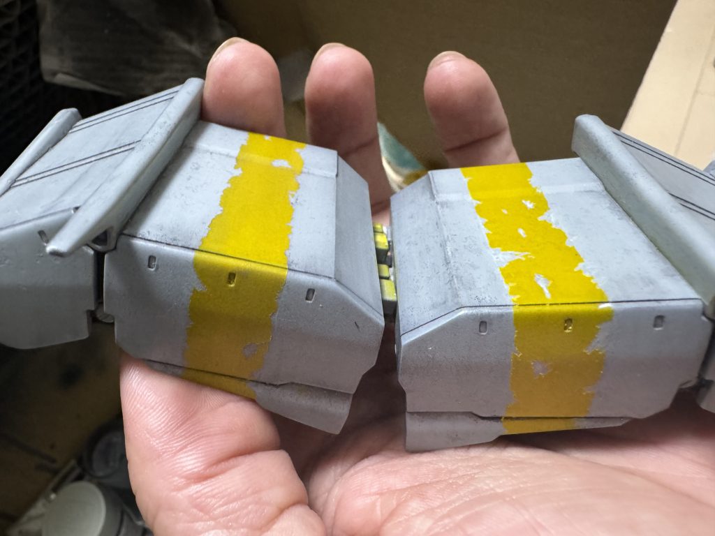 →剥がしっぱなし←墨入れ塗料でなじませ墨入れ塗料は偉大だ。