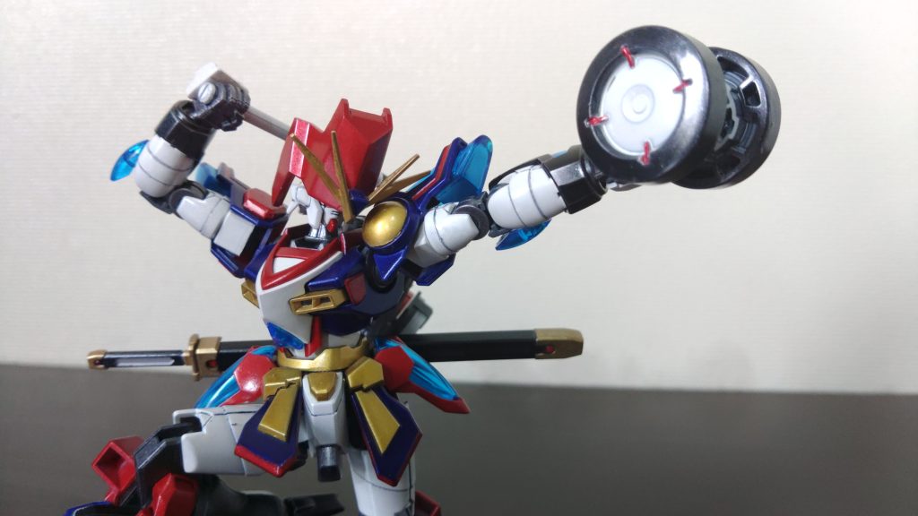 「MF用しめでーく(締太鼓)」パーランクーより一回り大きい太鼓。パーランクーよりも威力のある音撃が可能だが重量が重いため隙ができやすいさ～。