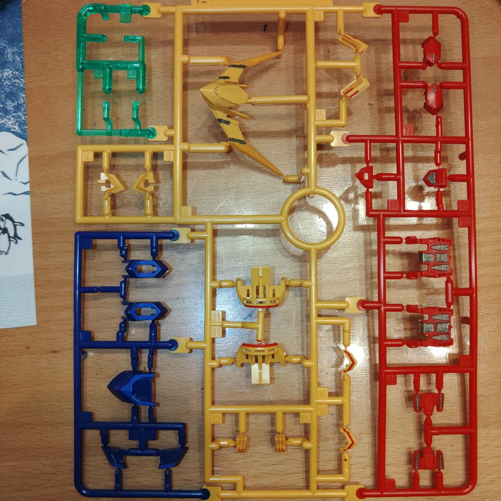 部分塗装で色を足したり、全てランナー状態で行いました。