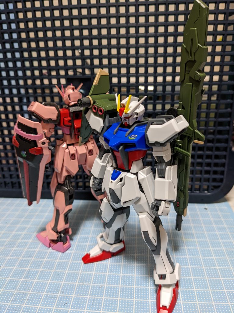 ランチャーストライク。ムウさんのゲイツ戦カッコ良かった。