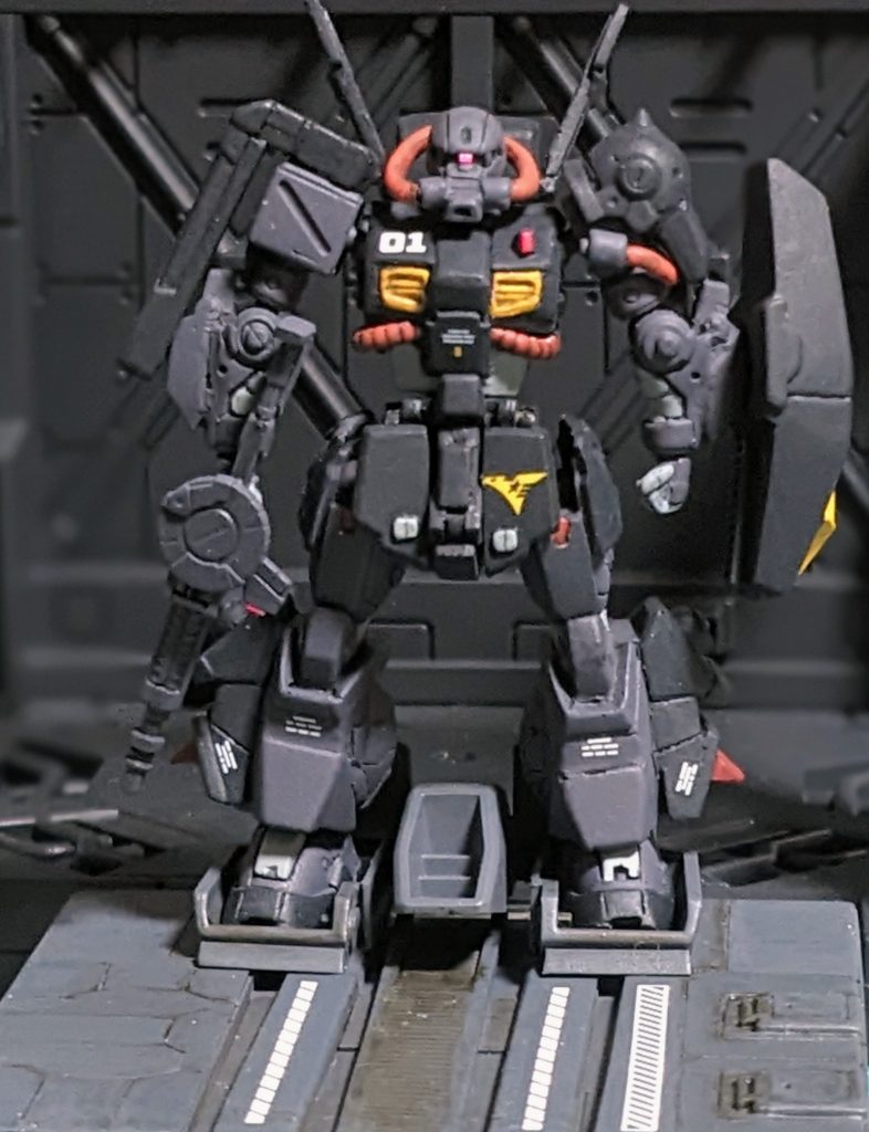 ハイザック、発進よろし！ガイドビーコンっぽい電飾とか蛍光塗料で再現しようとか考えてたんですが、よいアイデアが浮かばなかったのでシンプルに仕上げました✨