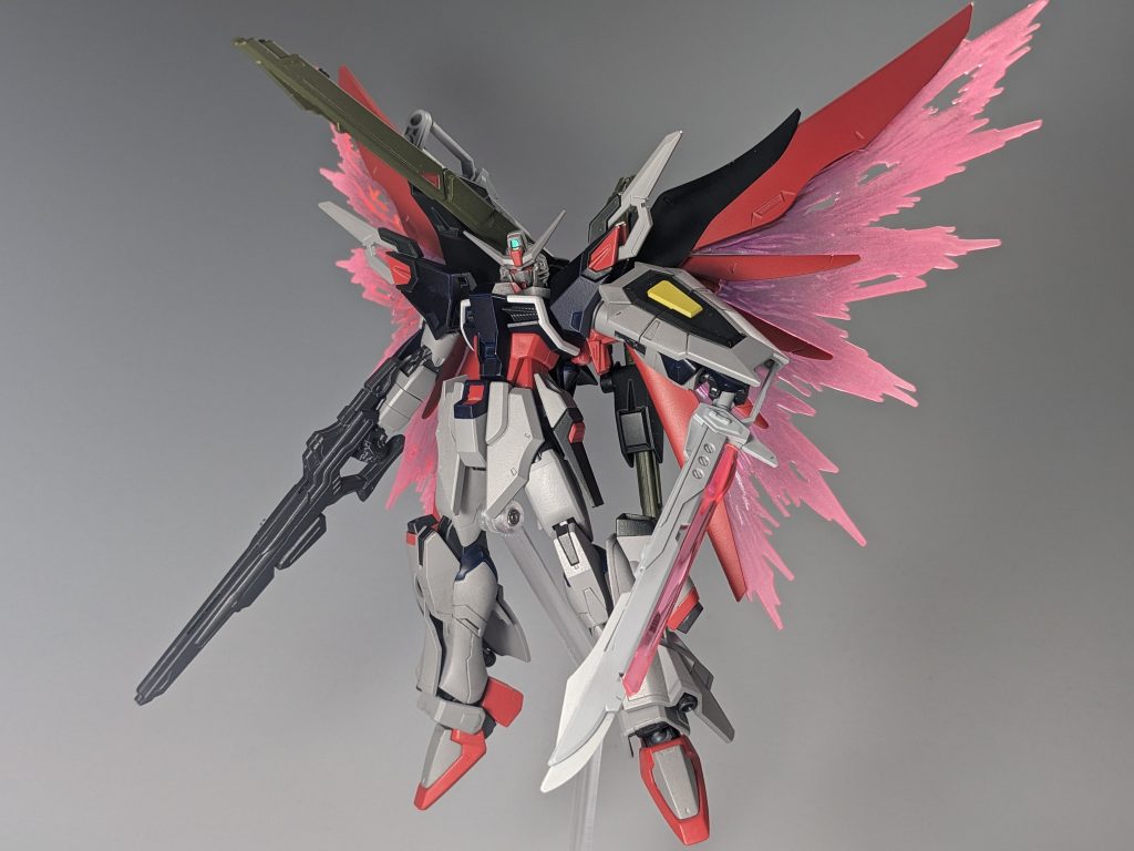 最後に決めポーズで。映画見てからずっとデスティニーをどう改造しようか考えてましたが、やっと納得出来る形になったと思います…カッコいいぜデスティニー。皆も映画、見よう!!!