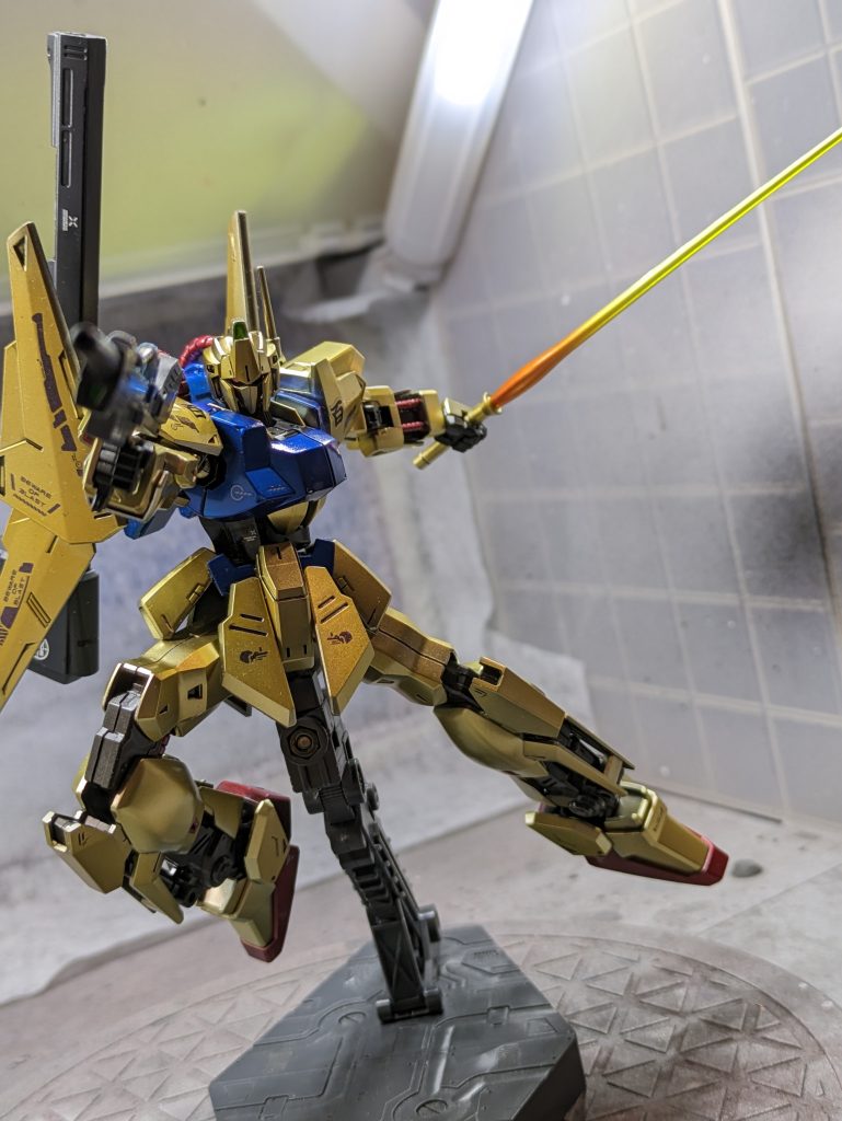 hg百式　全塗装–5枚目/制作者：ガンメタル