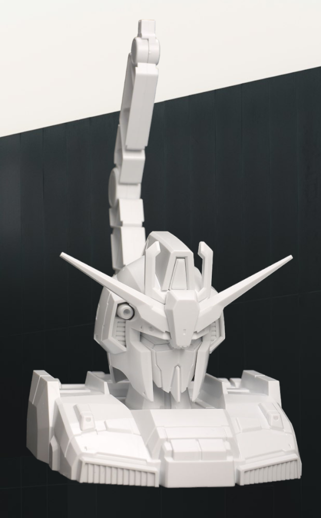 素組みだと真っ白です。たしかユニコーンやバンシィ、Gセルフなんかも付録であったような気がします。