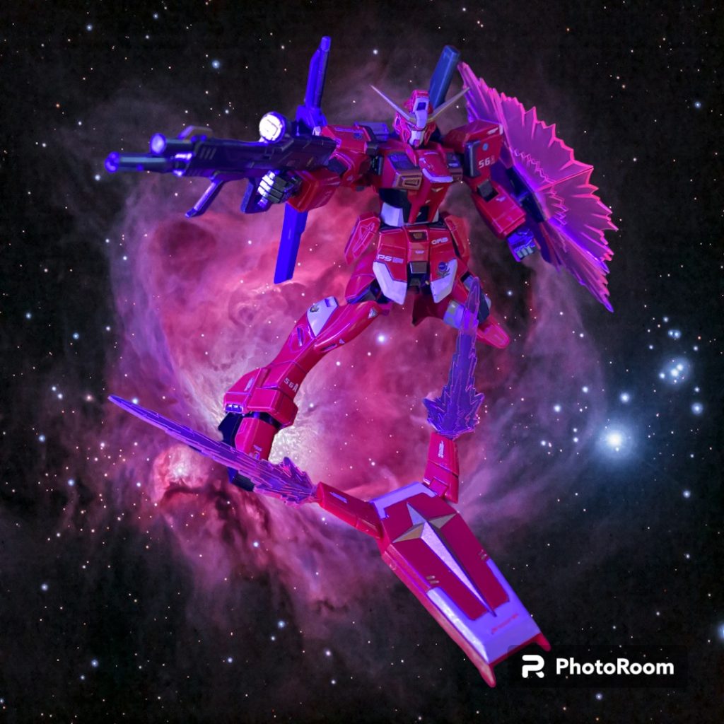 2月のファーストデイでSEEDフリーダムを観てきて、その熱量のまま、SEEDシリーズの名曲たちを聞きながら作りました♪劇中ではインパルスSPEC2も大活躍でしたが、それとはまた別のインパルス改修機という設定で仕上げてみました。今回、同時進行でSEED機体をもう一体作ったので、そちらも後ほど投稿します。ありがとうございました！