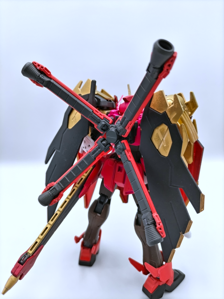 背景から。クロスボーンガンダム系統が一番格好良く見えるのは個人的には背面な気がします。