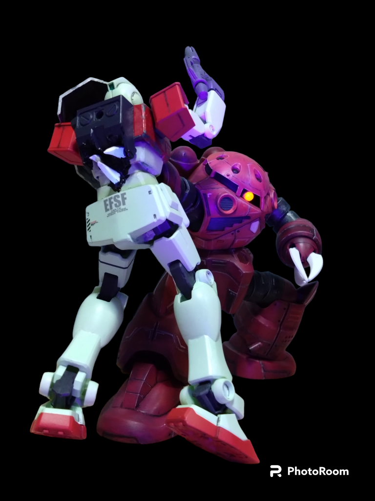 「速い！」少しジムが綺麗ですがメインはズゴックなので気にしないで下さい。