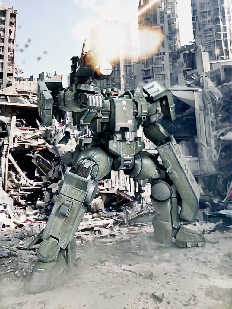 自衛隊機だと、市街地での戦闘ってリアルじゃないけど…雰囲気です🩷