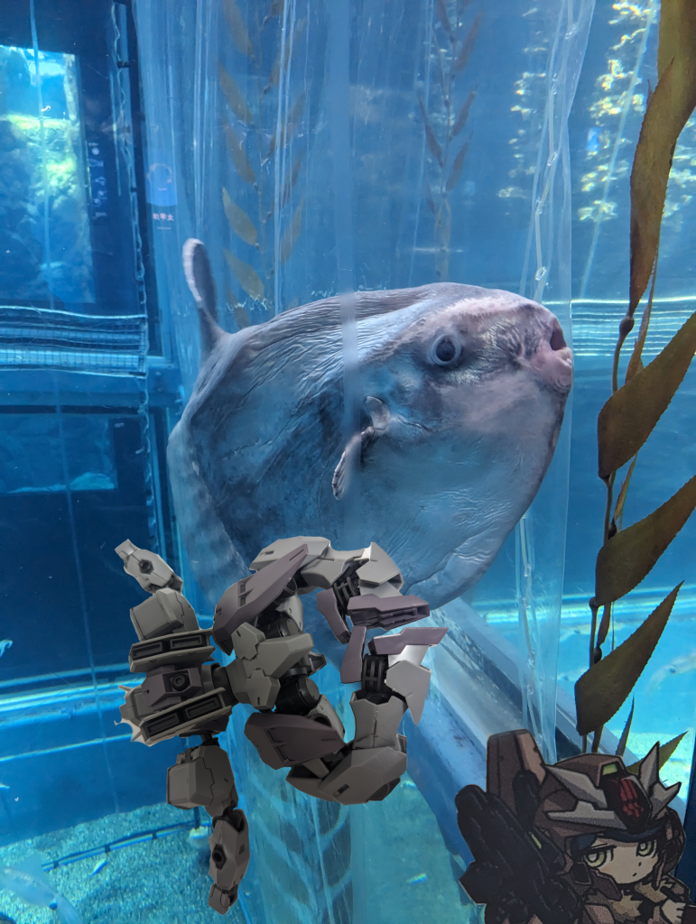 でかいマンボウに擬態し始めるガンヴォルヴァ君。