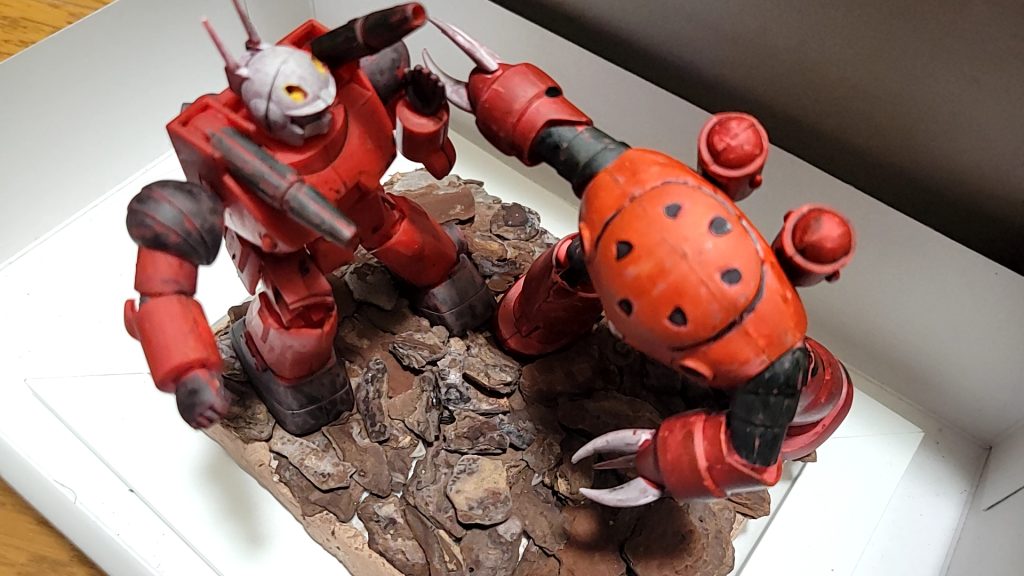 旧キットのズゴックとガンキャノンでジオラマ作成–6枚目/制作者：丸山，