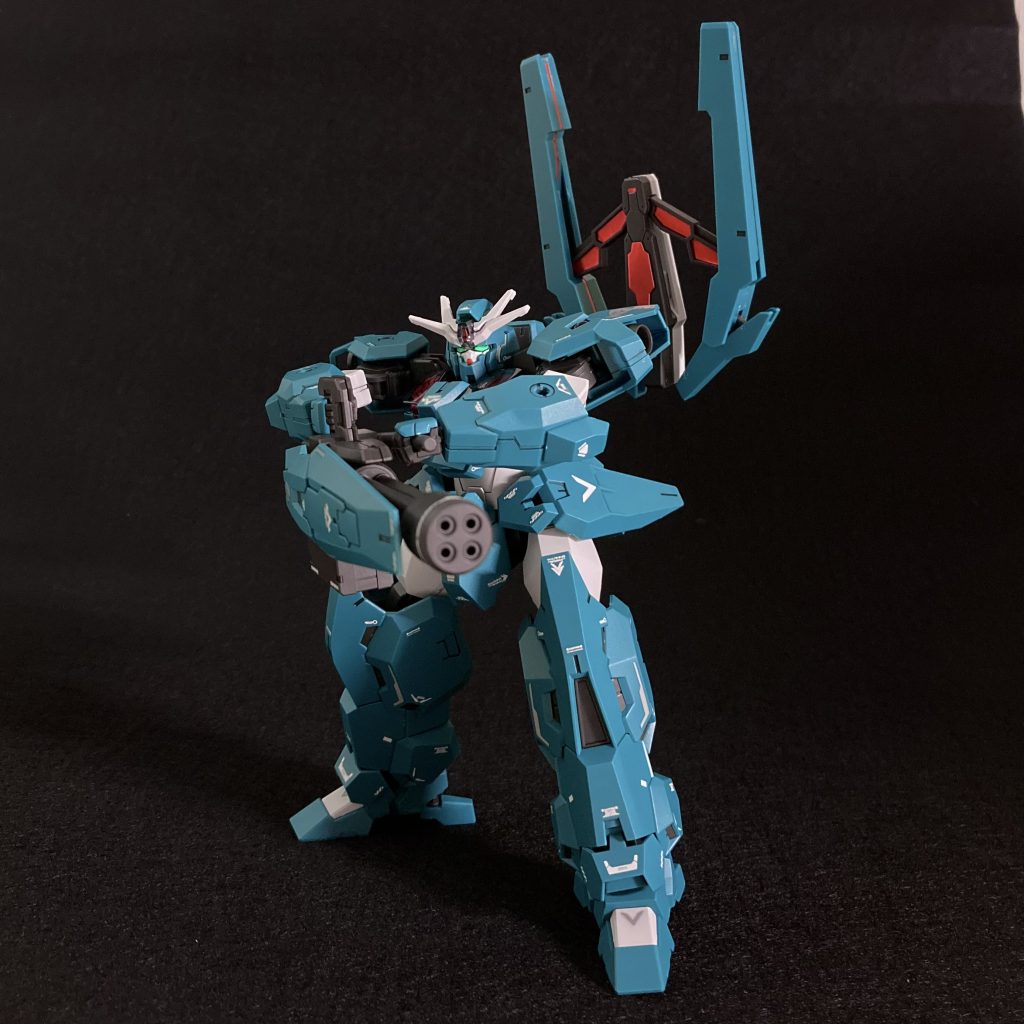 ビームガトリングガン&フェーズドアレイキャノンを構えて!ご覧いただきありがとうございました。