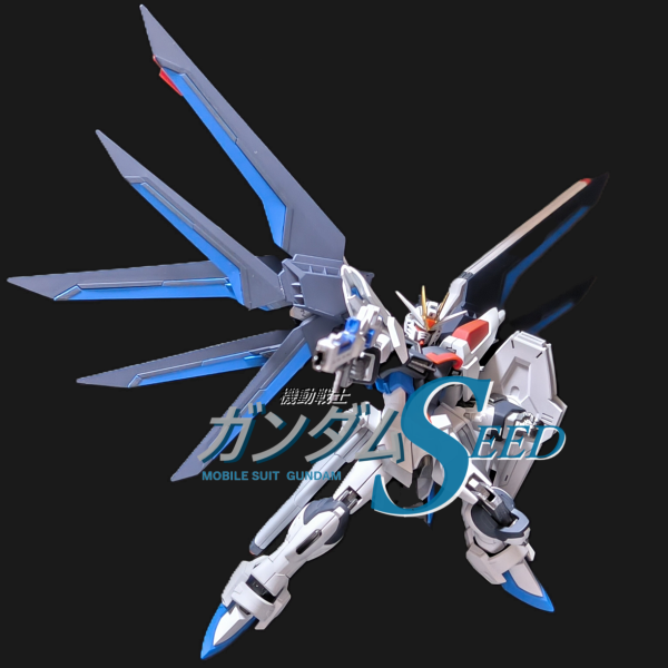 ガンダムSEEDのOPタイトル風　HGライジングフリーダム