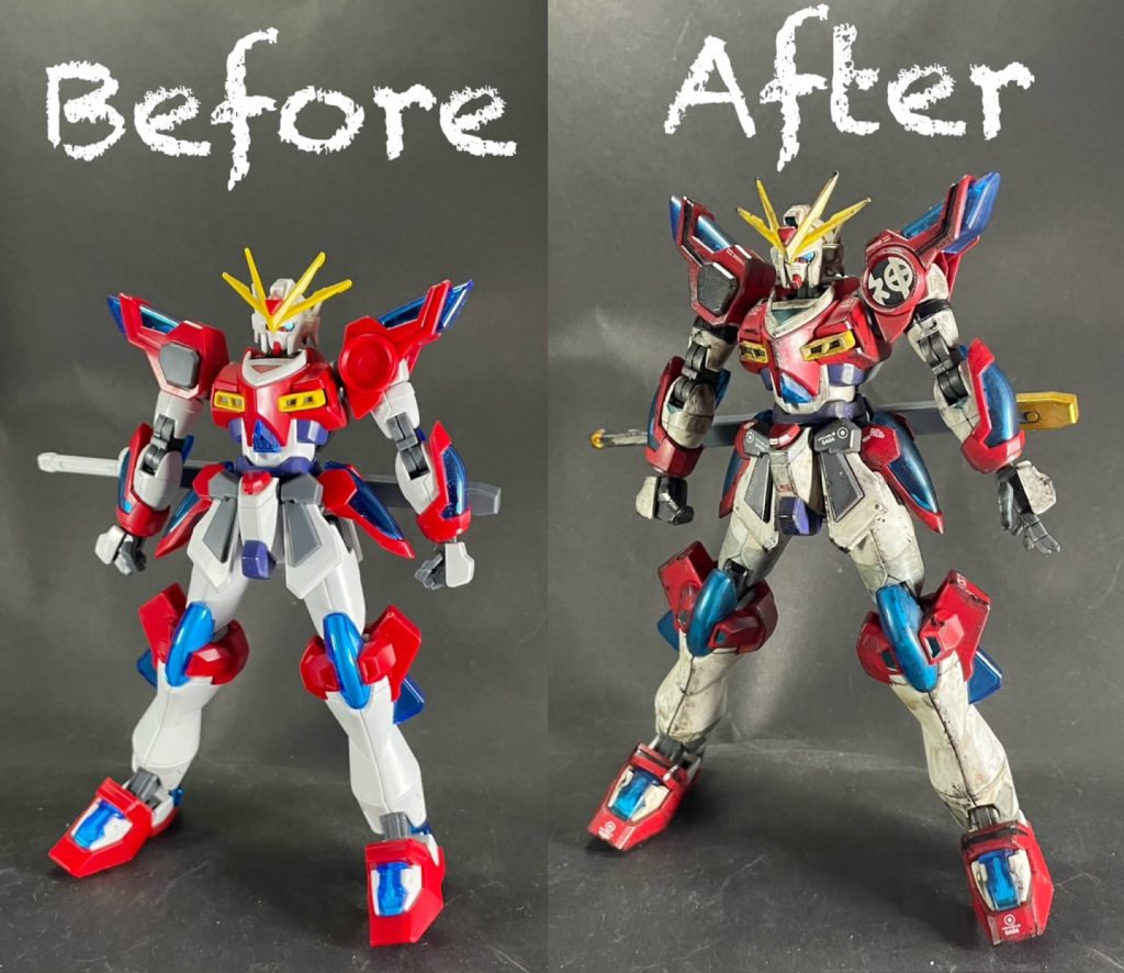 素組みとのビフォーアフター!全体的に渋みが出たのではないかと思います😄