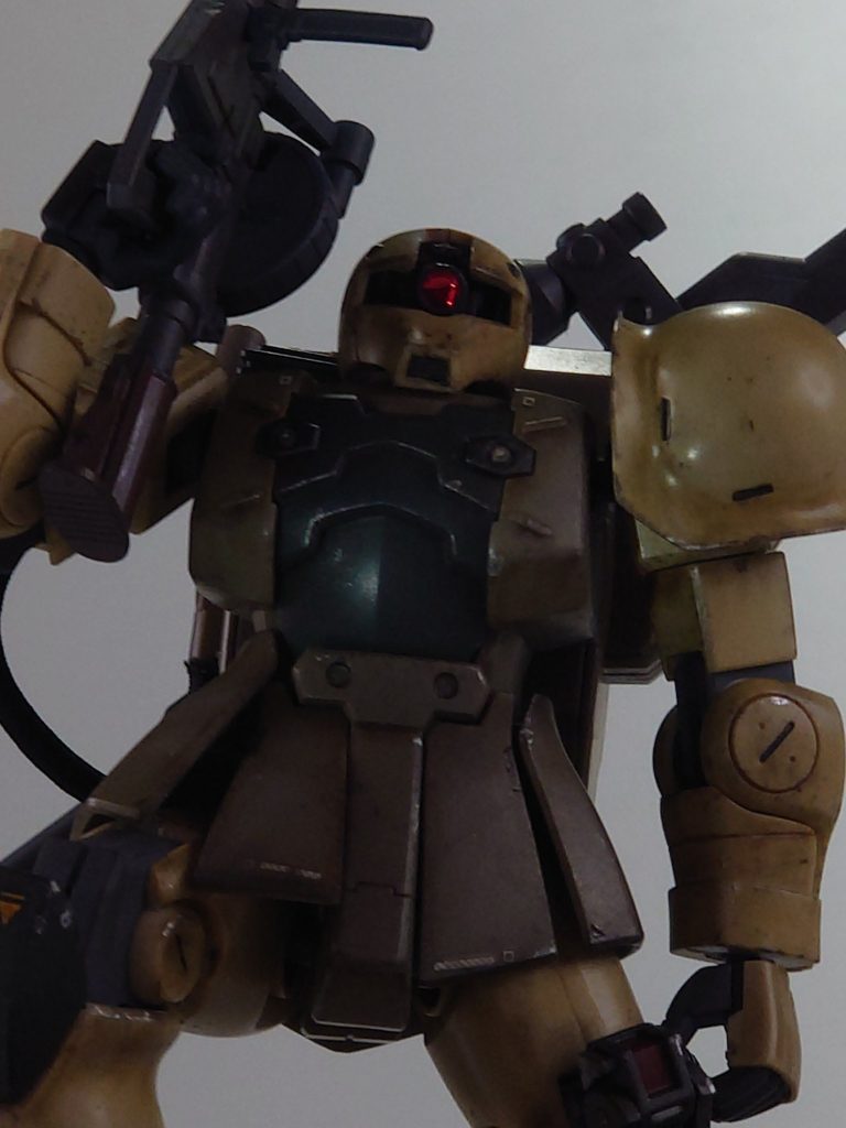 暗めにしてアップで