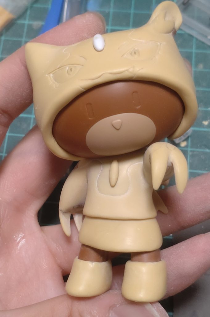 制作途中というか造形が終わったところ