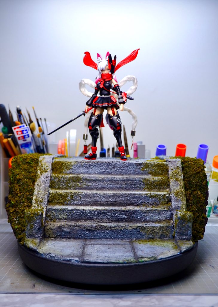 ▲GBWCには出さなかった神社の石段のディスプレイです。これは後のGBWCにエントリーする時に···