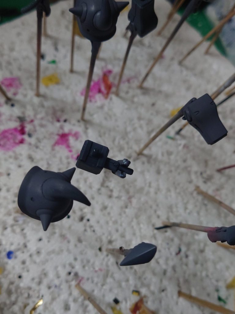 合わせ目を消してメカサフを吹きました