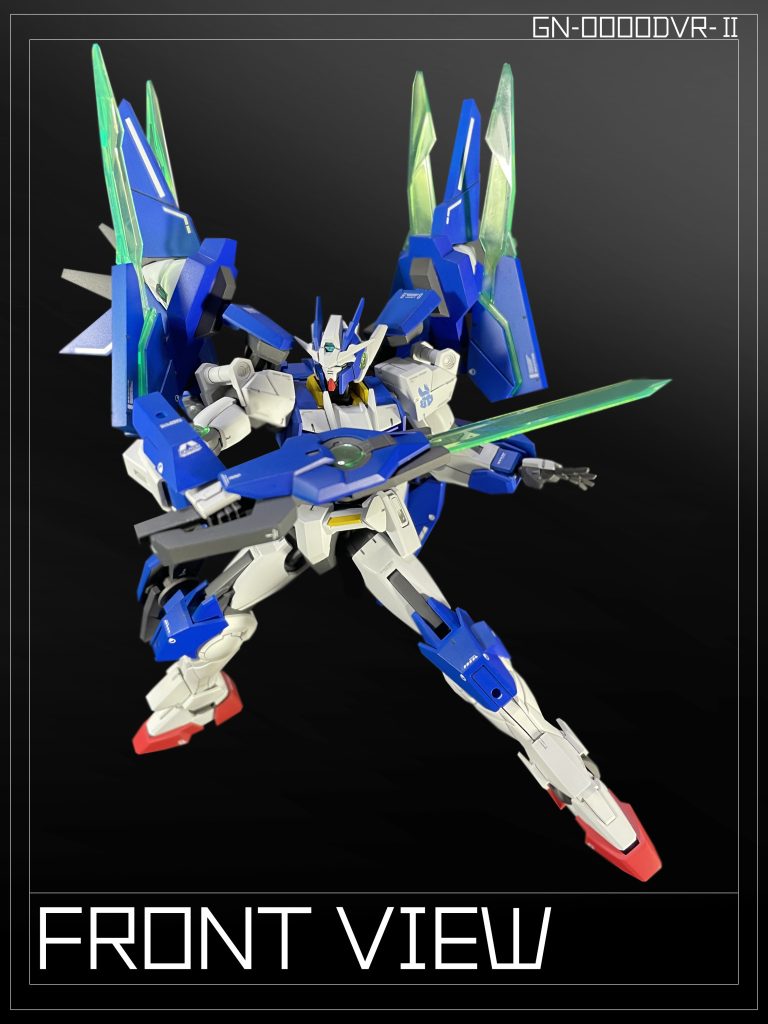 一説では、本機は「BUILD DIVERS」の¨彼の機体¨ではないという。 『有名なプレイヤーに憧れて同じアバター同じ名前を使う者は多い(ガンダムビルドメタバース第1話よりマスクレディ―の台詞)』 真相は定かではないが、このガンプラもそういった経緯でビルドされた ファンメイドの「ダブルオーダイバー」なのかも知れない。According to one theory, this machine is not ¨Riku's GUNPLA¨ from ¨BUILD DIVERS¨. The truth is not clear, but this GUNPLA may be a fan-made