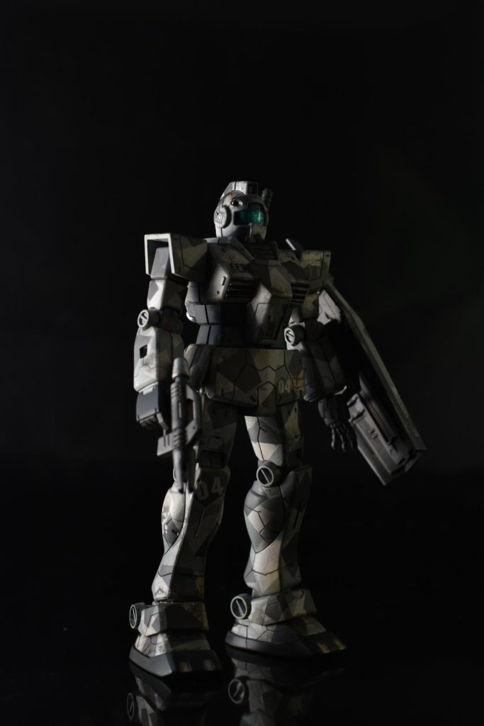 初スプリッター迷彩塗装！HG ジム　–3枚目/制作者：メタルス