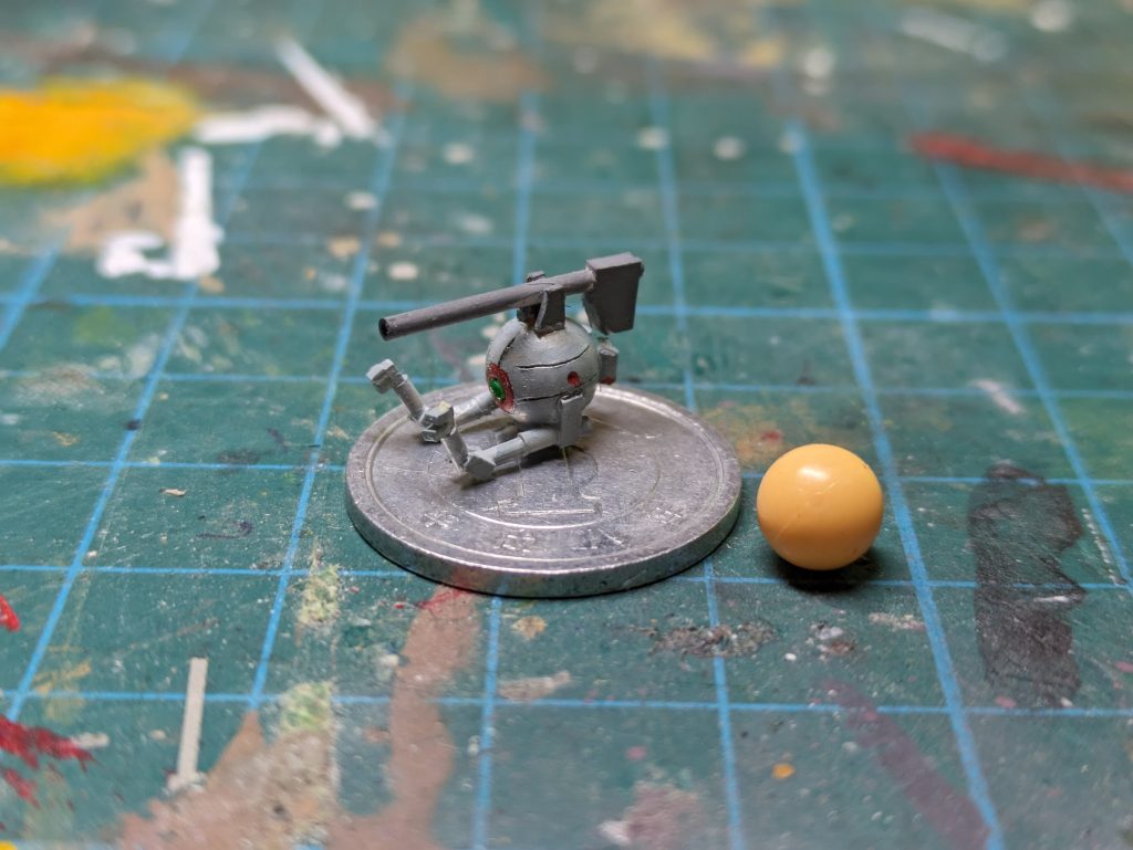 一円玉とBB弾と