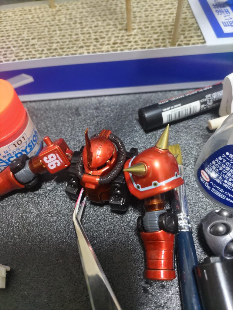 HG サイコザク　キャンディ塗装チャレンジ–2枚目/制作者：ハロイン