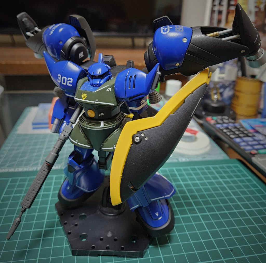 トップコートを吹く前です。