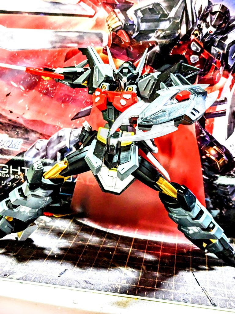 6割位改修して、ブンドドしてポージングしている所。(サフも塗装もまだ)