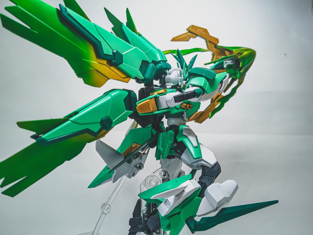 以上がガンダムアスタルテでした〜左腕の武装の変形で弓ポーズができると閃いた時は我ながら天才だと思いましたね～