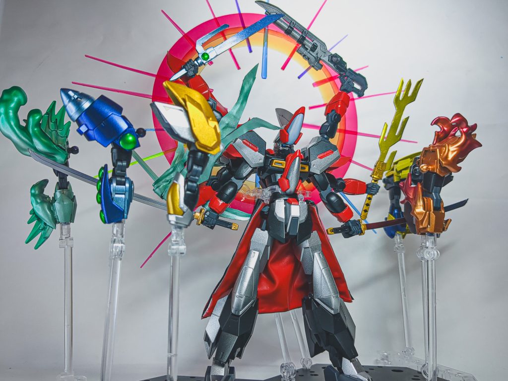 以上が、鉄ノ神威阿修羅でした!!最後の写真は自分の部屋で飾っている姿です!!間違いなく今、自分が持てるすべての技術を注ぎ込んだ作品です!!やはり阿修羅はかっこいい!!