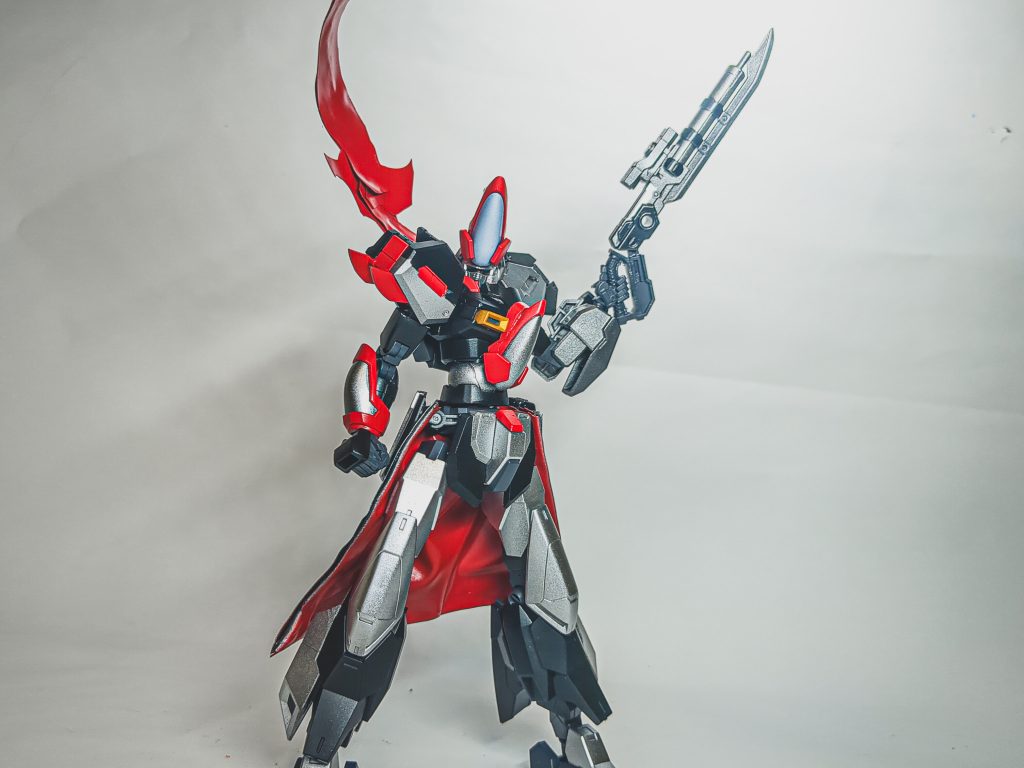 鋼武を持った姿が「鉄ノ神威鋼」です!!防御力が高く、鋼武を変形させ、硬い弾丸を撃つ、硬派な力です!!