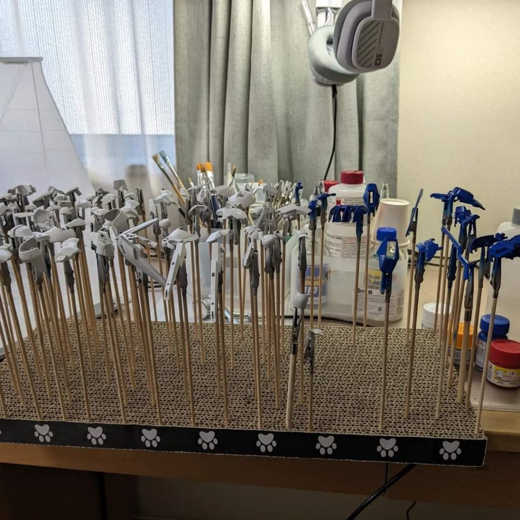 自分なりにていねいに作ったつもりです塗料はオリジナルより少し濃いめで部分的に塗り分けてみました