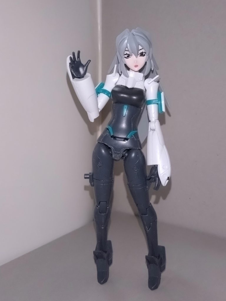 キットそのものは発売開始から程なくして購入したものです。髪は本来ならMS形態で使うべき銀髪を選択。