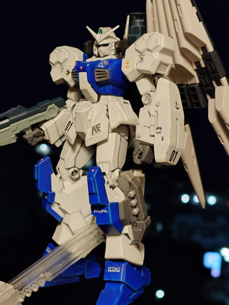 夜空をバックにパチリ