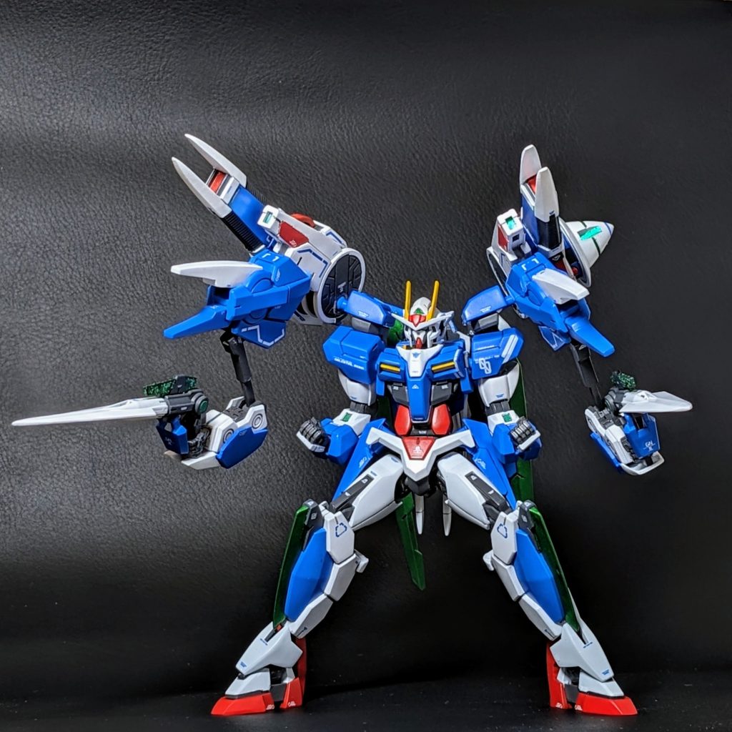 ライフルモード2サブアームにGNソードⅡを持たせた状態です