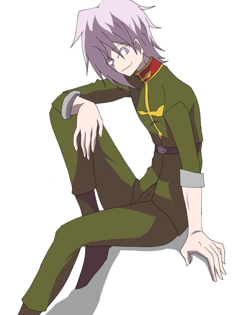 ジオン共和国特殊部隊アンタレス隊に入隊した新兵グラム·アロウ少尉。同じく新兵のカシュ、ジヘ、ヨハンとは同期で彼らの中で実力はトップ。一年戦争時では終戦間近に訓練が修了し実戦には出れなかった、その後はジオン共和国に所属しディランの誘いでアンタレス隊のメンバーになった。剣術に精通しておりその技をモビルスーツでも発揮し新兵とは思えない程の腕を持つ。ディランに実力を認められアスタロス破壊の任の誘いを受ける。