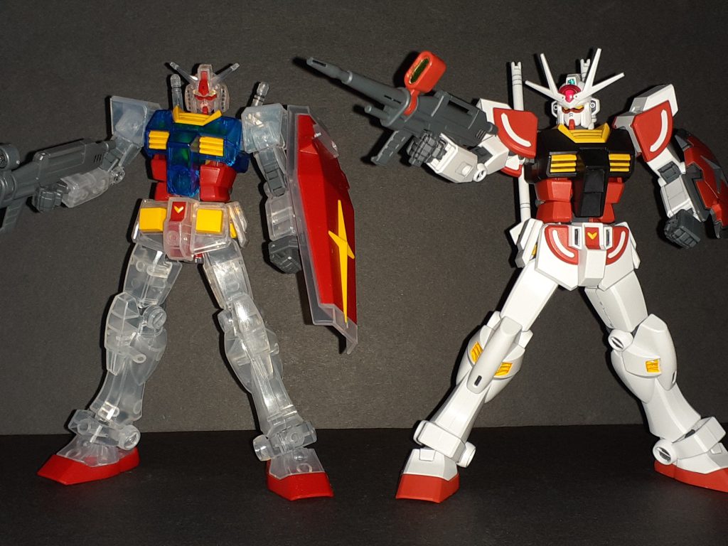 そんなにガンダムと差異はないですが少ない変化でも上手く特徴付け出来ていると思います