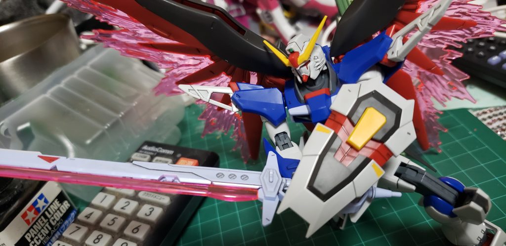 〜素組み時〜この時はまだ塗装をする予定では無かったのでスミ入れだけで完成させてますw