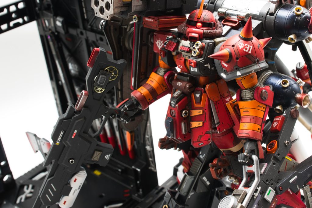 ディテールアップもかんばりましたパーツ多いからホント大変だった。。。（よく途中で妥協しなかったな...）