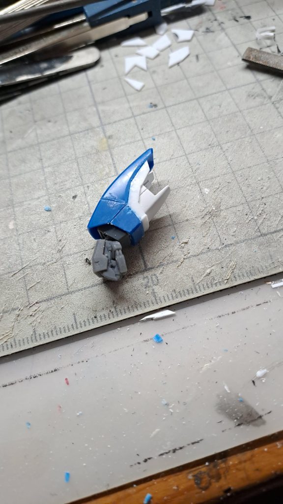 前腕はなのはの腕部装甲を意識して改修しました。