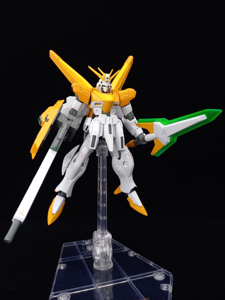 【ミキシング紹介】V2ガンダムベースで…顔はブレイジングガンダム、腕はダブルオーガンダムを使用❗️